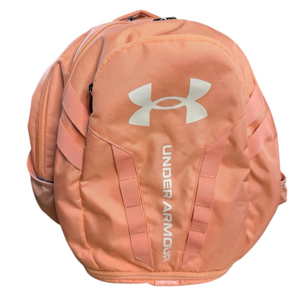 Under Armour Hustle 5.0 Bubble Peach Orange Dream Backpack